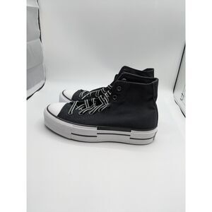 Converse Women's Chuck Taylor All Star Lift Platform High, Black White, 8.5 M US